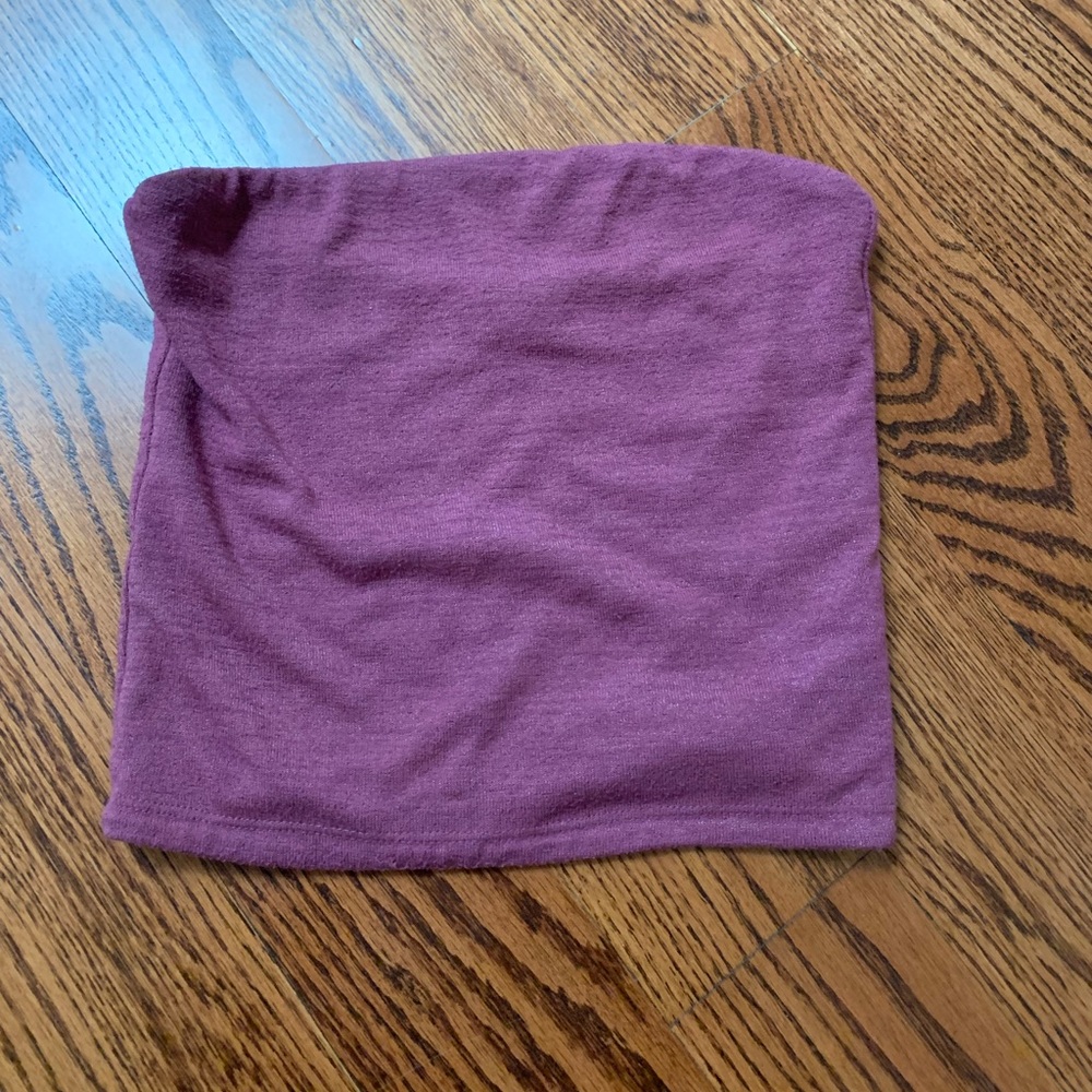 Wilfred Free Aritzia tube top, heather red, small